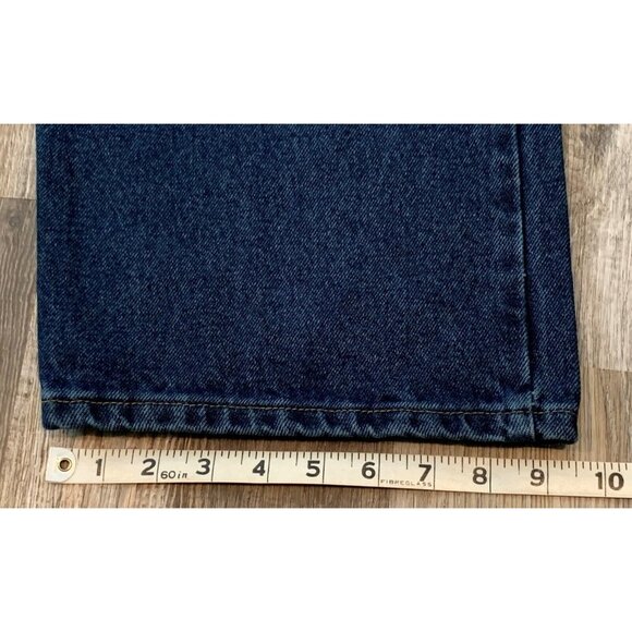 Wrangler Five Star Mens Jeans Blue Denim Relaxed Fit Dark Wash Size 50 X 32 NEW - Picture 12 of 12